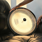 Callisto Ribbed Glass LED Semi-Flush Ceiling Light