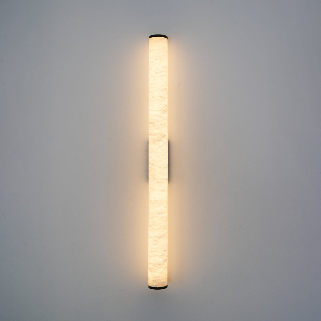 Modern Alabaster Tube LED Wall Sconce 1-Light