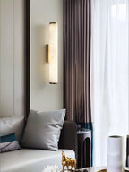 Modern Alabaster Tube LED Wall Sconce 1-Light