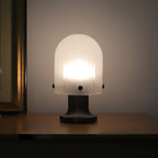 Callum Ribbed Glass Cordless Table Lamp