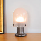 Callum Ribbed Glass Cordless Table Lamp