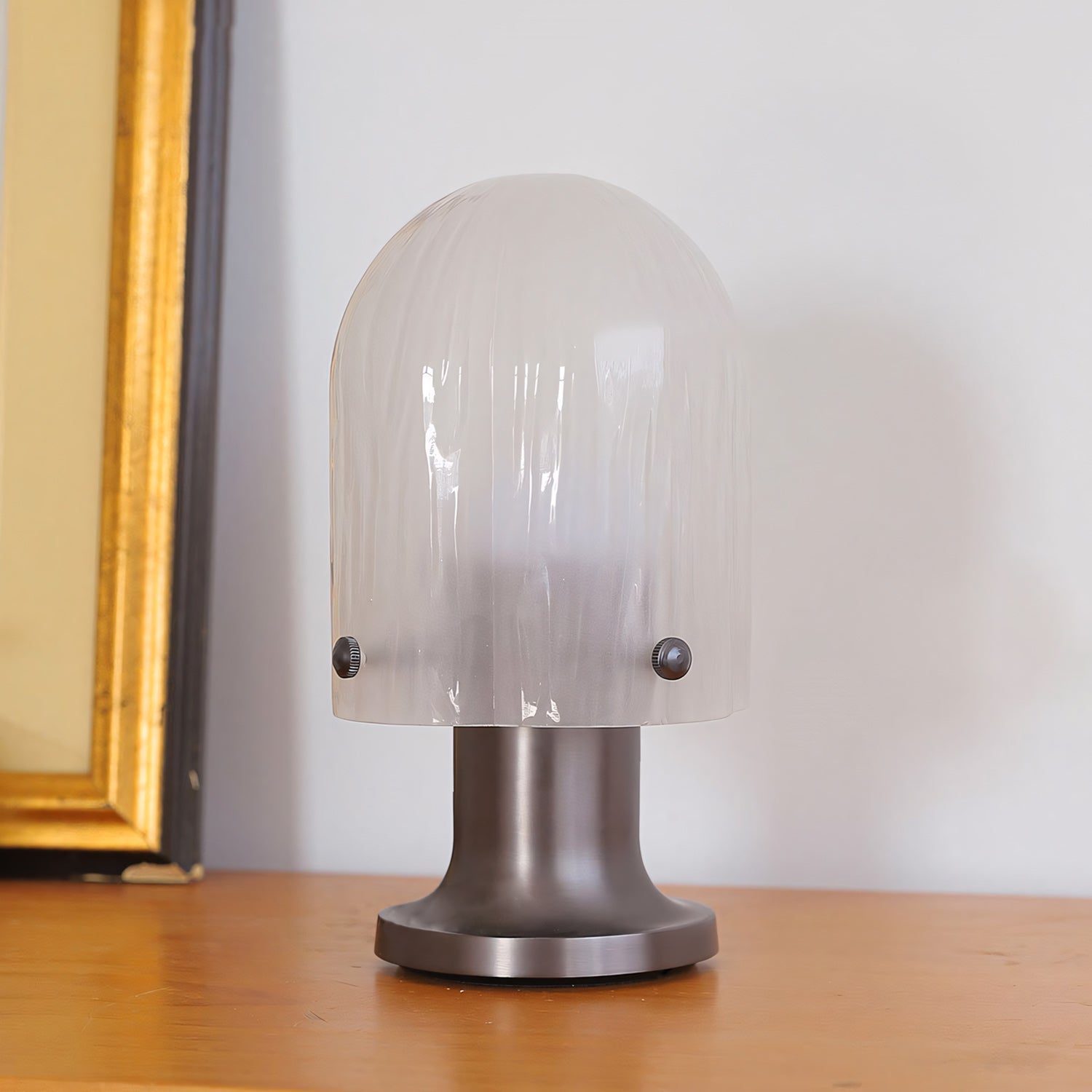 Callum Ribbed Glass Cordless Table Lamp