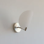Calyum Frosted Acrylic Organic Wall Sconce