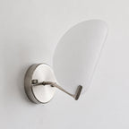 Calyum Frosted Acrylic Organic Wall Sconce