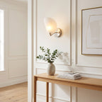 Calyum Frosted Acrylic Organic Wall Sconce