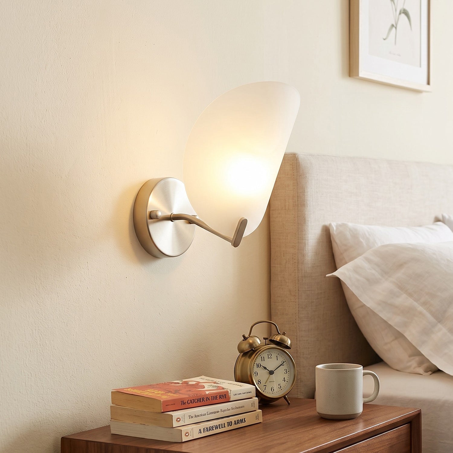 Calyum Frosted Acrylic Organic Wall Sconce
