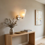 Calyum Frosted Acrylic Organic Wall Sconce