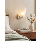 Calyum Frosted Acrylic Organic Wall Sconce