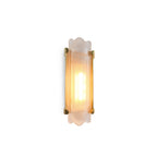 Camille Streamline Brass Glass Wall Sconce