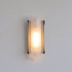 Camille Streamline Brass Glass Wall Sconce