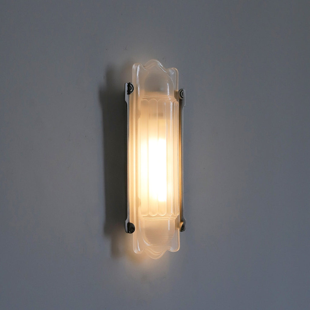 Camille Streamline Brass Glass Wall Sconce