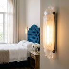 Camille Streamline Brass Glass Wall Sconce