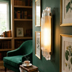 Camille Streamline Brass Glass Wall Sconce