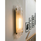 Camille Streamline Brass Glass Wall Sconce