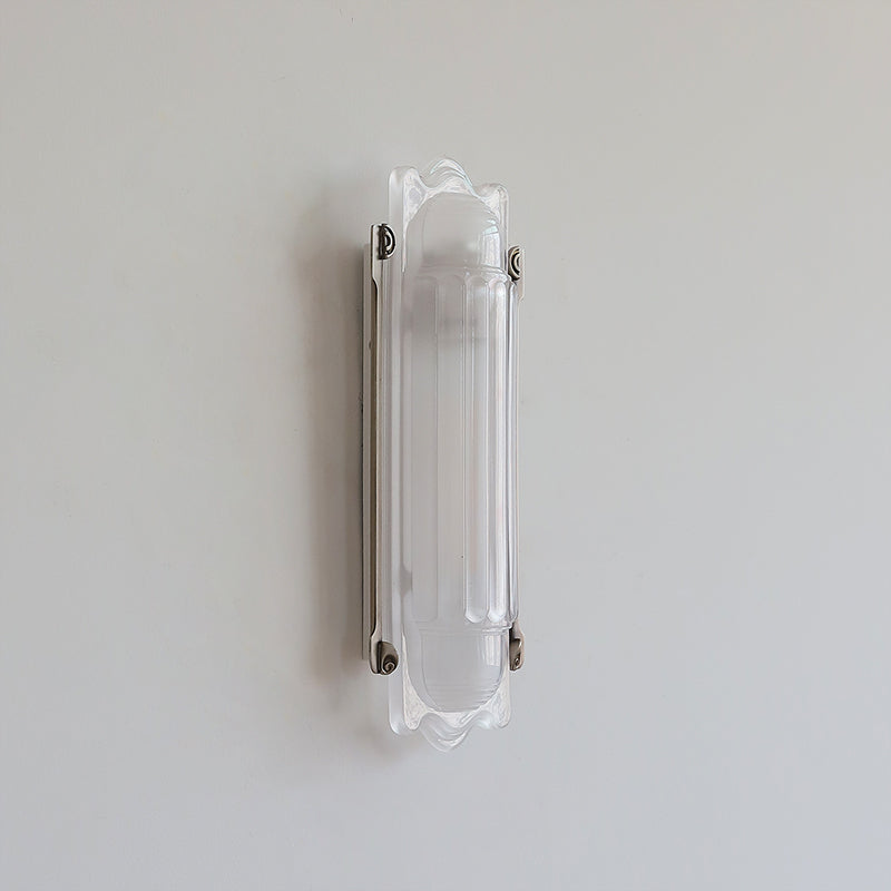 Camille Streamline Brass Glass Wall Sconce