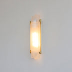 Camille Streamline Brass Glass Wall Sconce