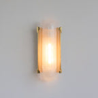 Camille Streamline Brass Glass Wall Sconce