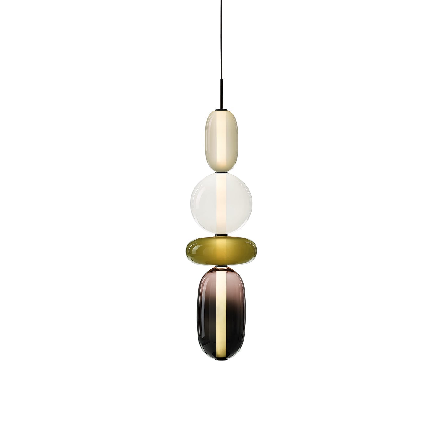 Candied Hand-Blown Glass Pendant Lamp