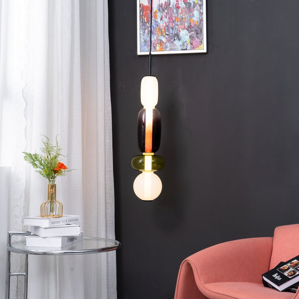 Candied Hand-Blown Glass Pendant Lamp