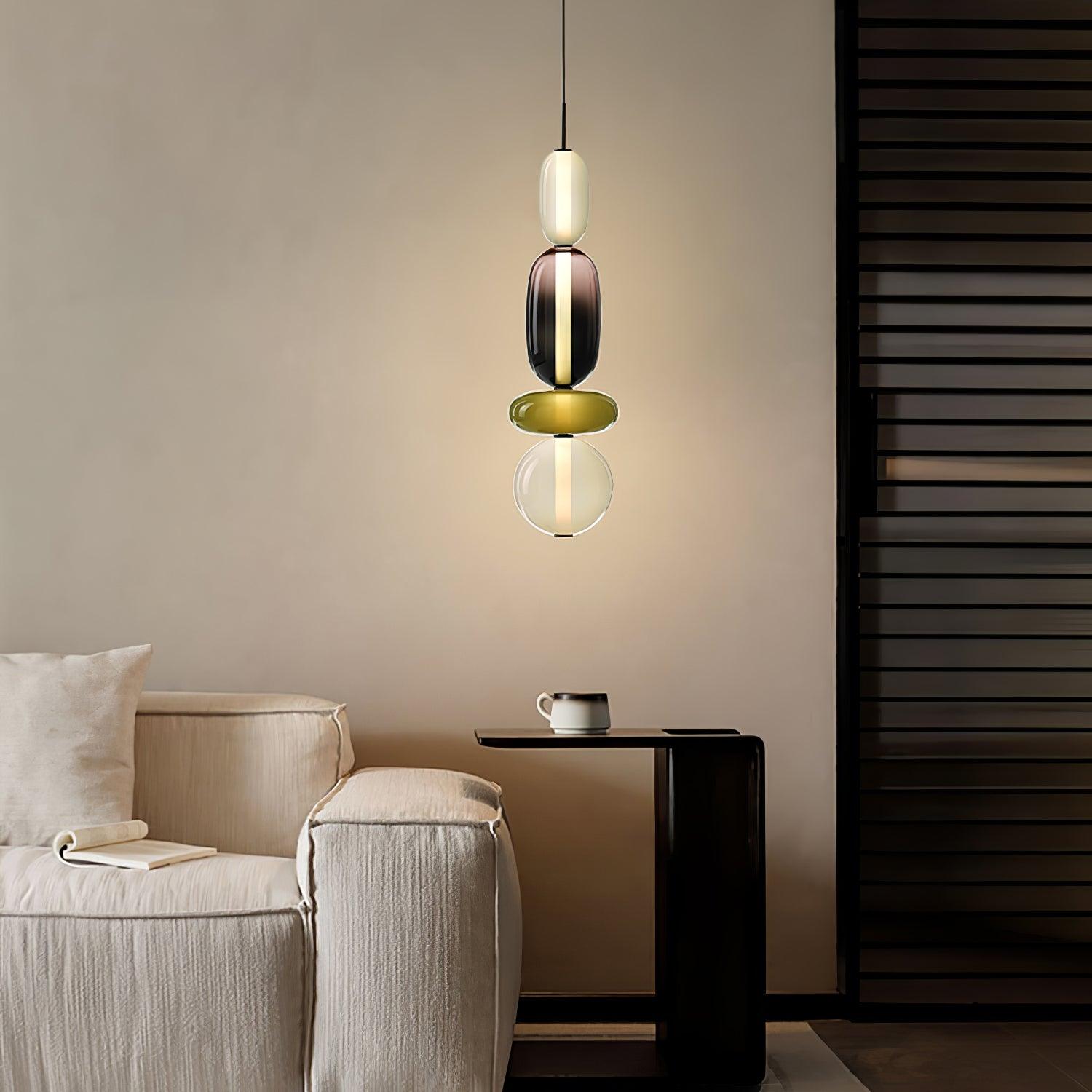 Candied Hand-Blown Glass Pendant Lamp