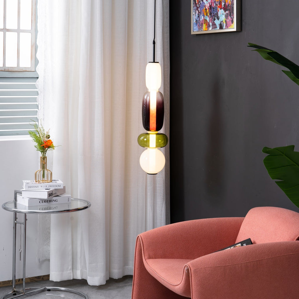 Candied Hand-Blown Glass Pendant Lamp