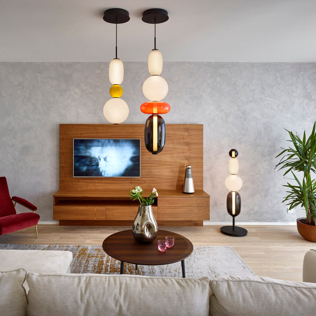 Candied Hand-Blown Glass Pendant Lamp
