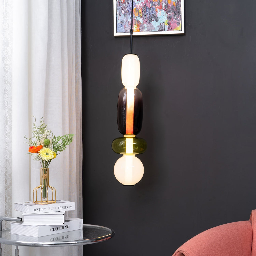 Candied Hand-Blown Glass Pendant Lamp