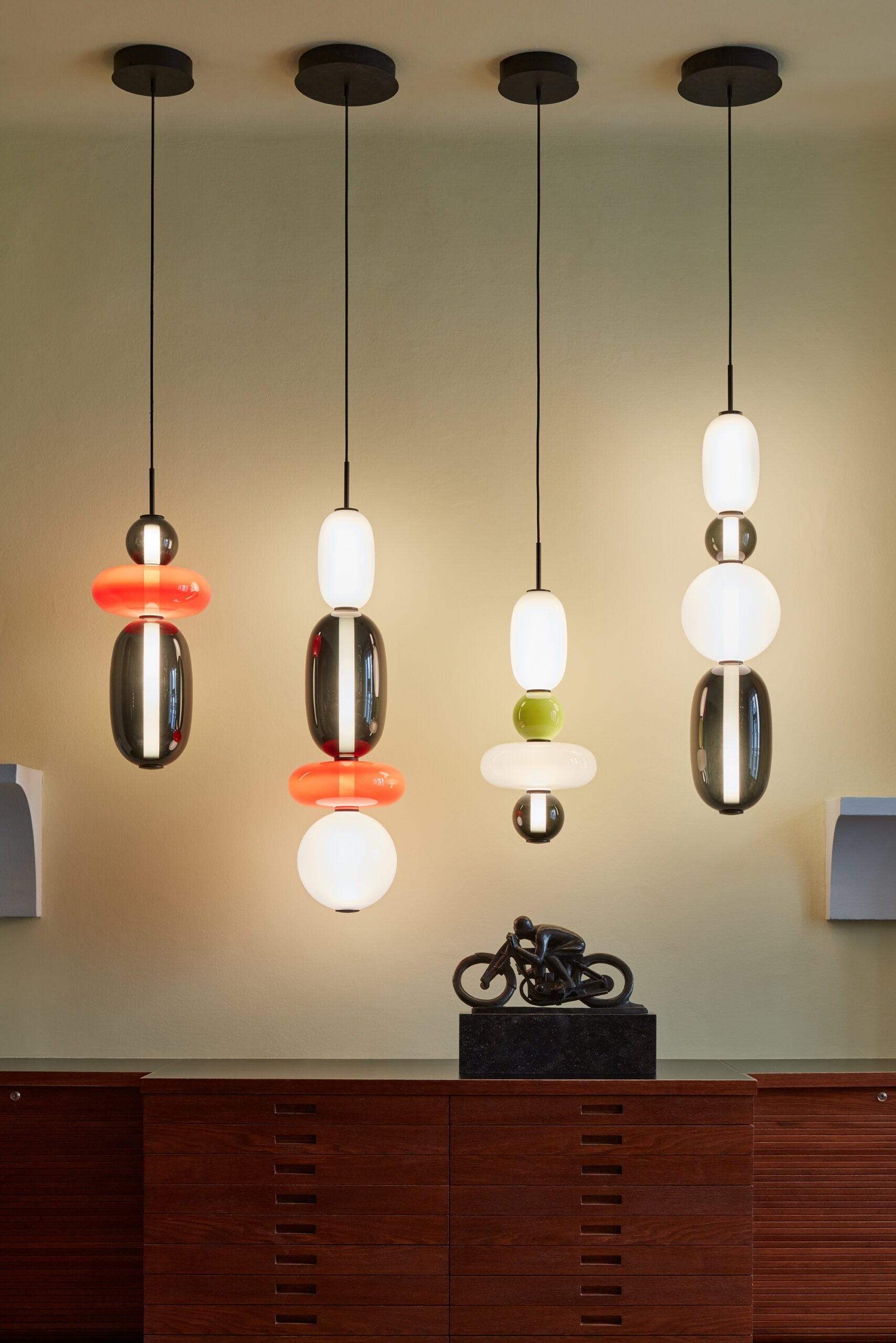 Candied Hand-Blown Glass Pendant Lamp