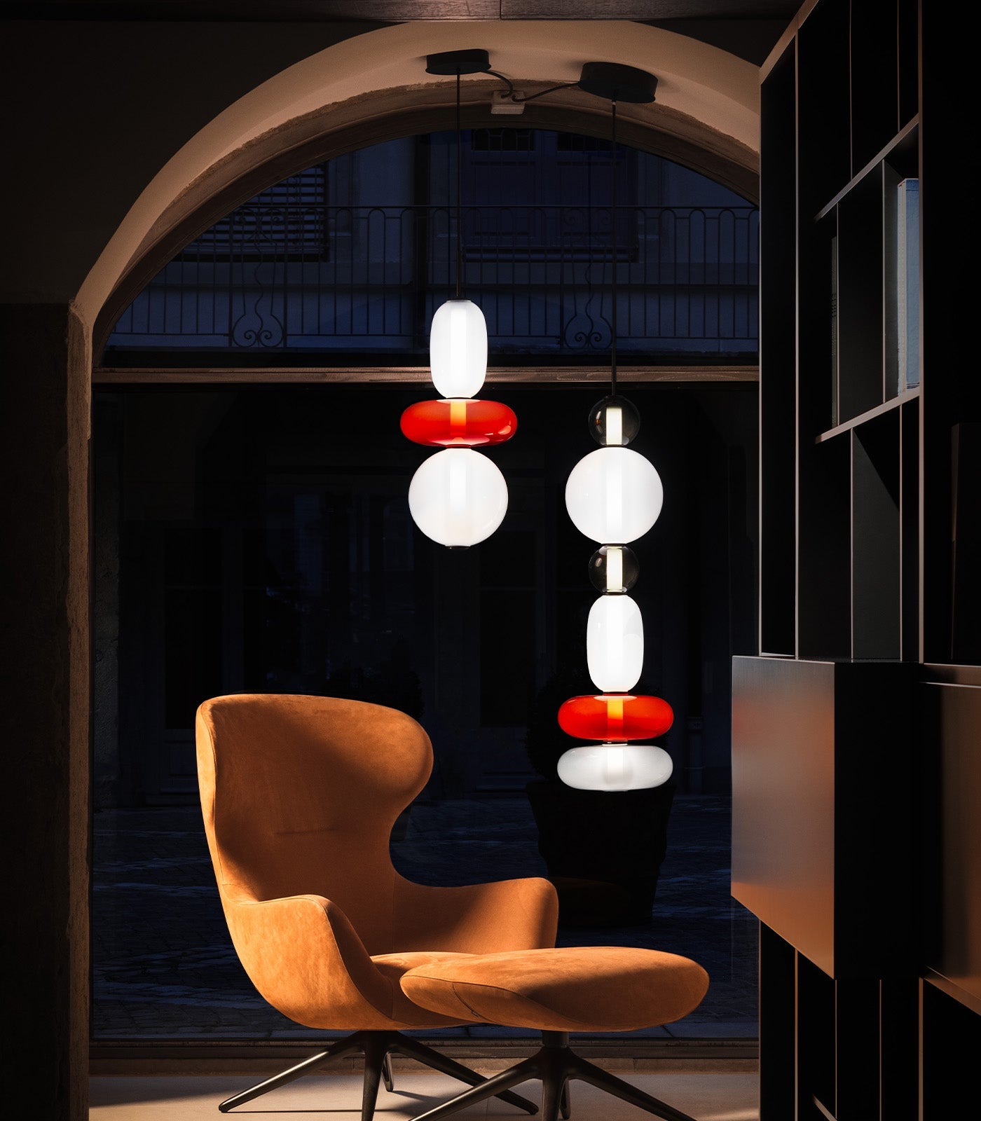 Candied Hand-Blown Glass Pendant Lamp