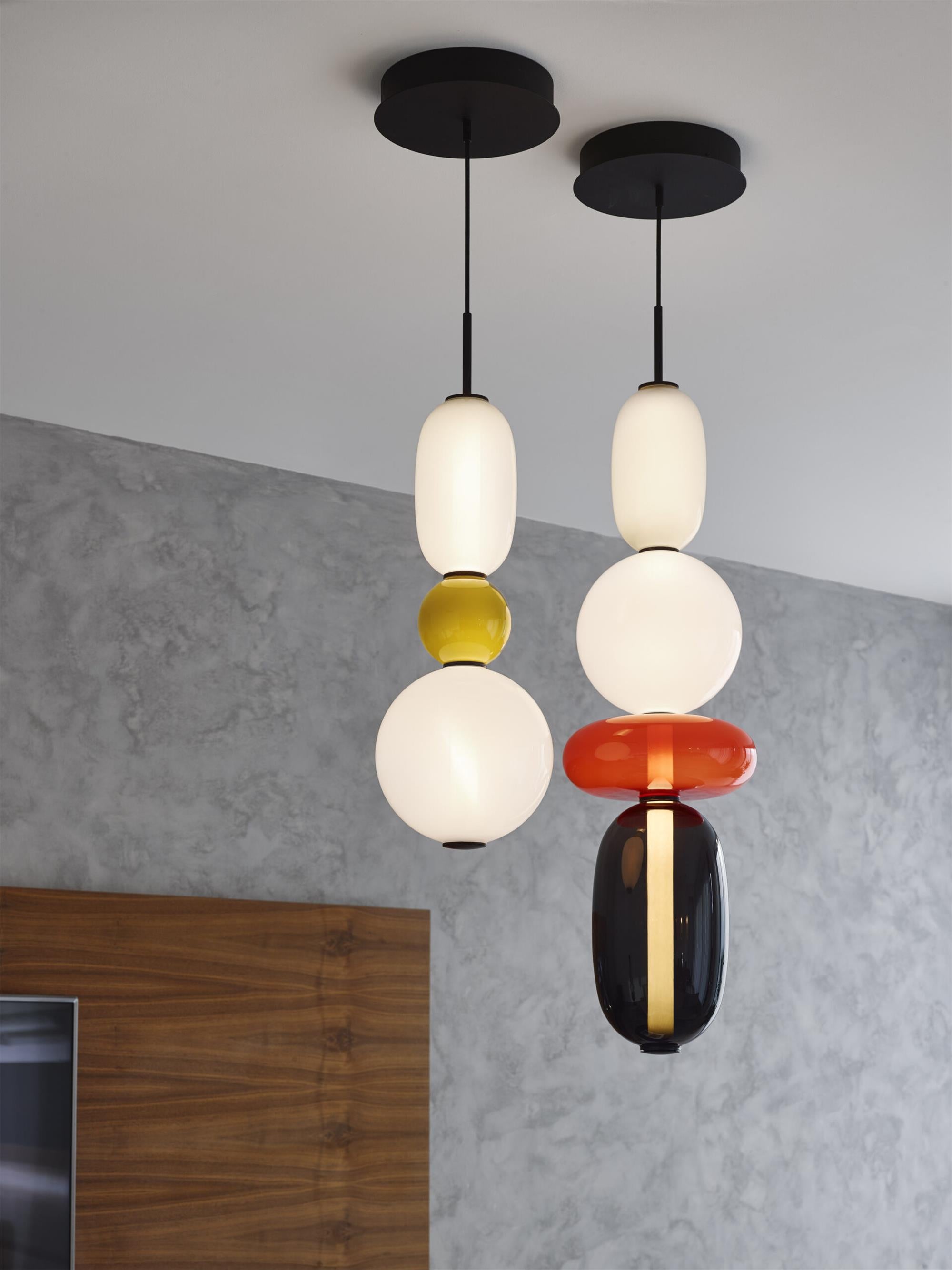 Candied Hand-Blown Glass Pendant Lamp