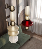 Candied Hand-Blown Glass Pendant Lamp