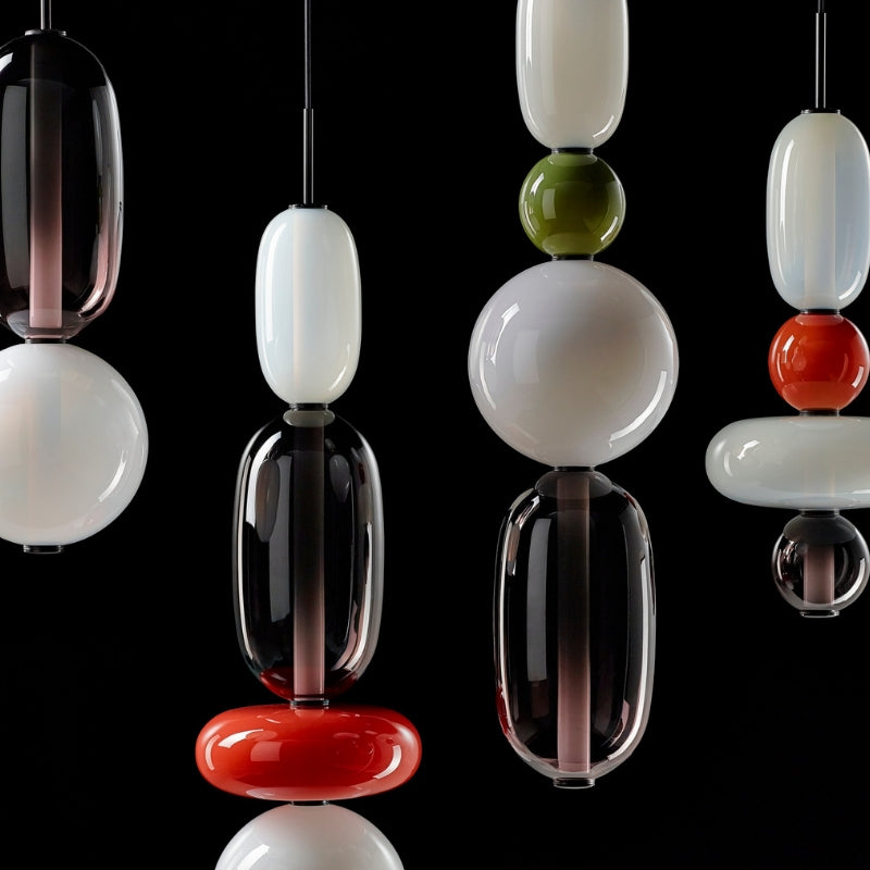 Candied Hand-Blown Glass Pendant Lamp