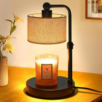 Candle Warmer Lamp - Flameless Fragrance, Timer & Adjustable Brightness