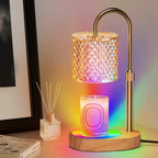 Flameless Candle Warmer Lamp Adjustable Height Timer Function RGB Lighting