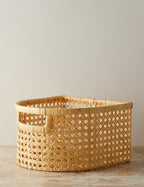 Bela Cane Basket | Flat-Back Design, Front-Facing Handle