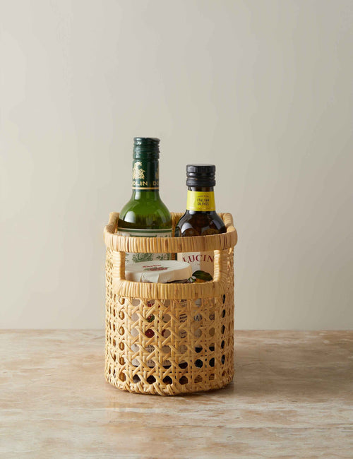 Bela Cane Basket | Flat-Back Design, Front-Facing Handle