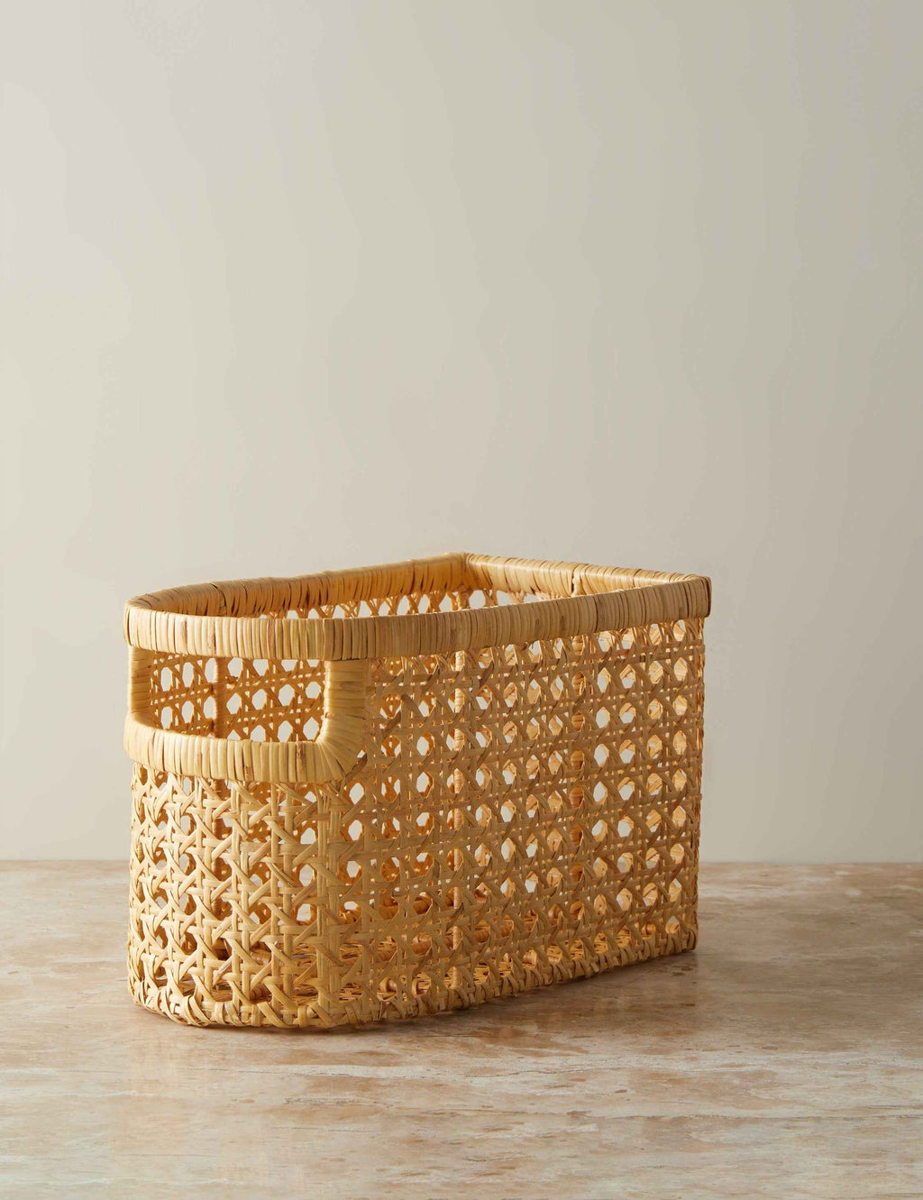 Bela Cane Basket | Flat-Back Design, Front-Facing Handle