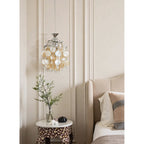 Capezy Tiered Shell and Crystal Pendant Light