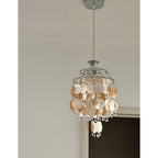 Capezy Tiered Shell and Crystal Pendant Light