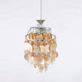 Capezy Tiered Shell and Crystal Pendant Light