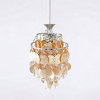 Capezy Tiered Shell and Crystal Pendant Light