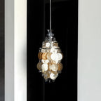 Capezy Tiered Shell and Crystal Pendant Light