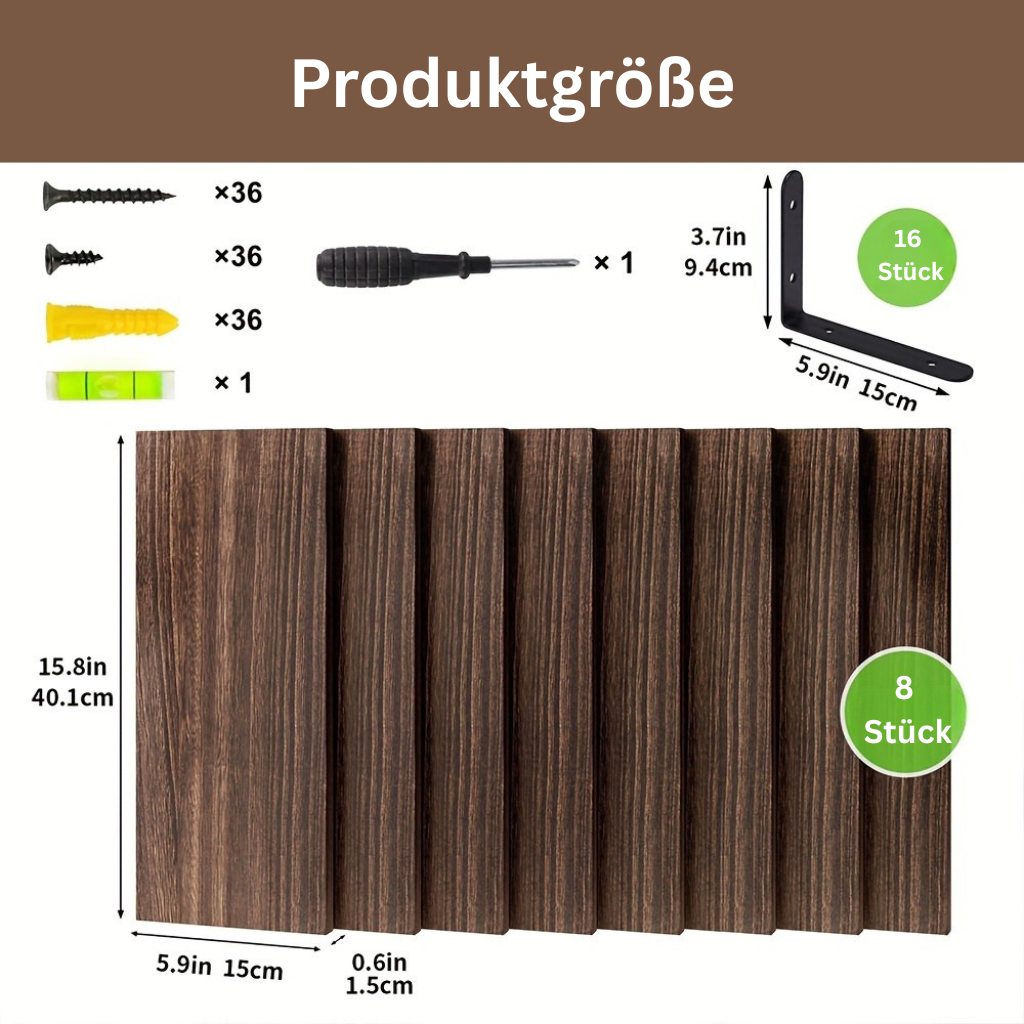 CarbonLinie: Wooden Wall Shelves – Decorative, Sturdy & Floating in Farmhouse Style for Bedrooms & Living Rooms