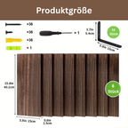 CarbonLinie: Wooden Wall Shelves – Decorative, Sturdy & Floating in Farmhouse Style for Bedrooms & Living Rooms