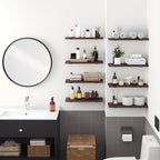 CarbonLinie: Wooden Wall Shelves – Decorative, Sturdy & Floating in Farmhouse Style for Bedrooms & Living Rooms