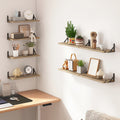 CarbonLinie: Wooden Wall Shelves – Decorative, Sturdy & Floating in Farmhouse Style for Bedrooms & Living Rooms