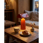Caret Cordless Table Lamp with Pyramid Top