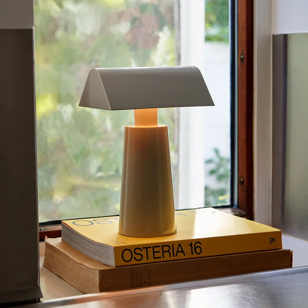 Caret Cordless Table Lamp with Pyramid Top