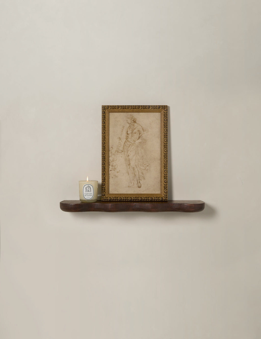 Caro Wall Shelf | Sculptural Solid Oak Design