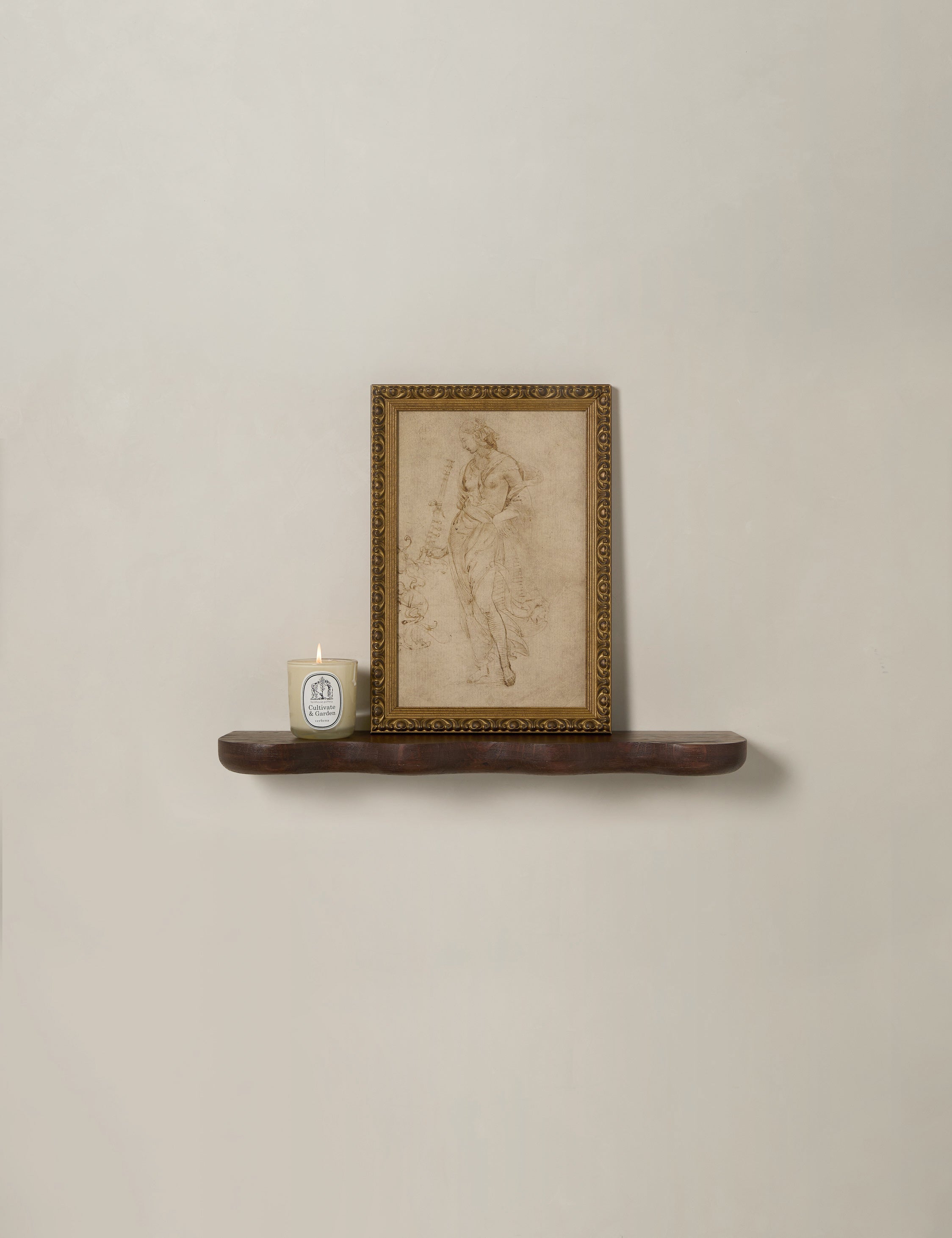 Caro Wall Shelf | Sculptural Solid Oak Design